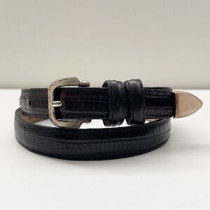 Banana Republic Black and Brown Leather Belt with Classic Design